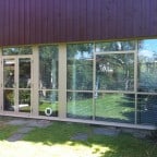 Aluminium windows and doors powder coated to RAL      installed directly into the brickwork