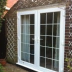 White uPVC French Doors with Georgian Bars