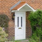 White uPVC front door