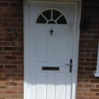 White Composite Front Door