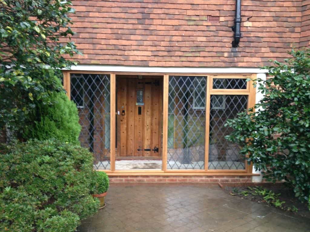 A porch that Keeps With Period Property Character in Chobham, Surrey