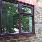 Rosewood uPVC window