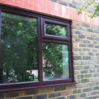 Rosewood uPVC window