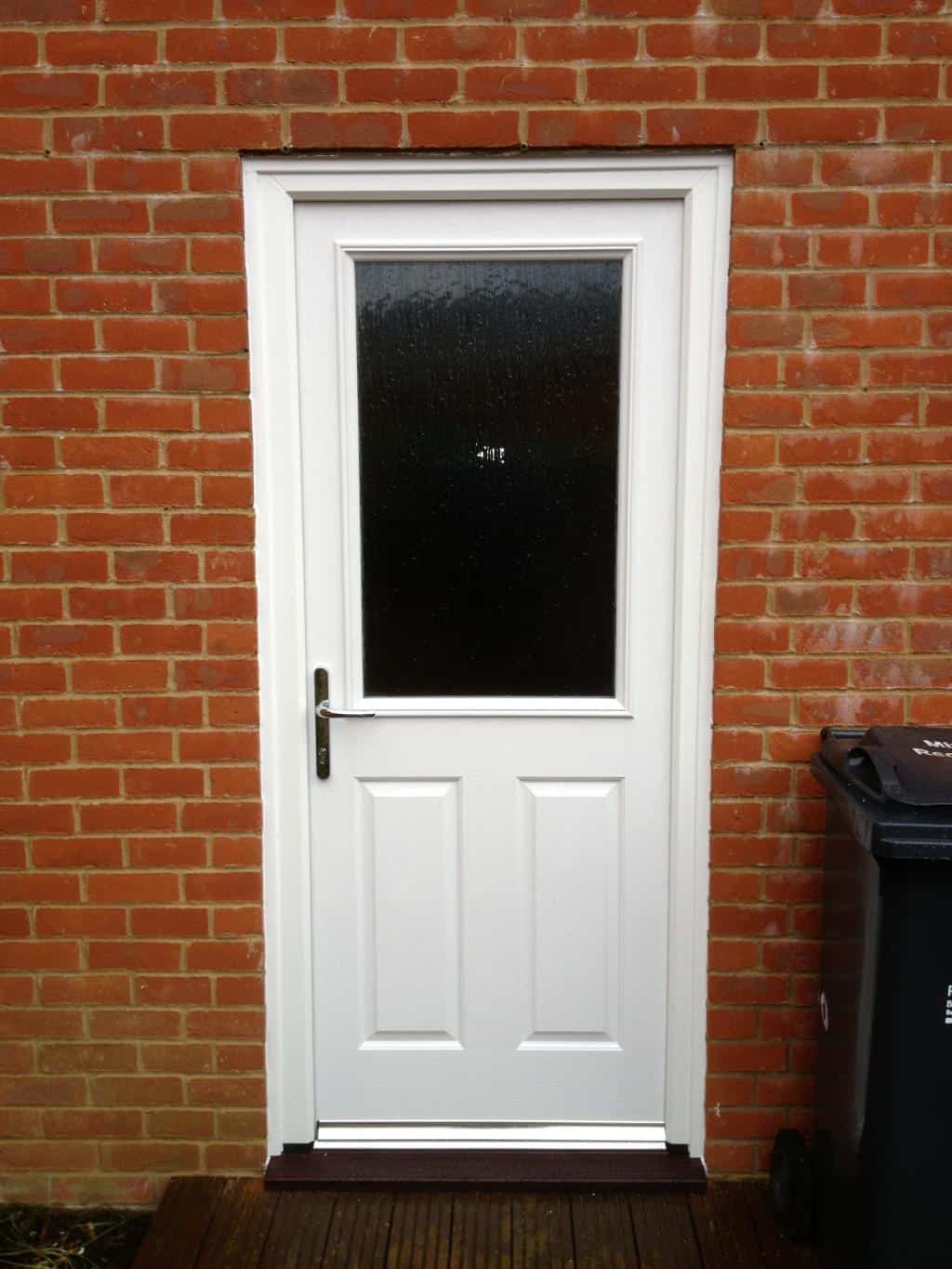 White composite back door - Dorking Glass