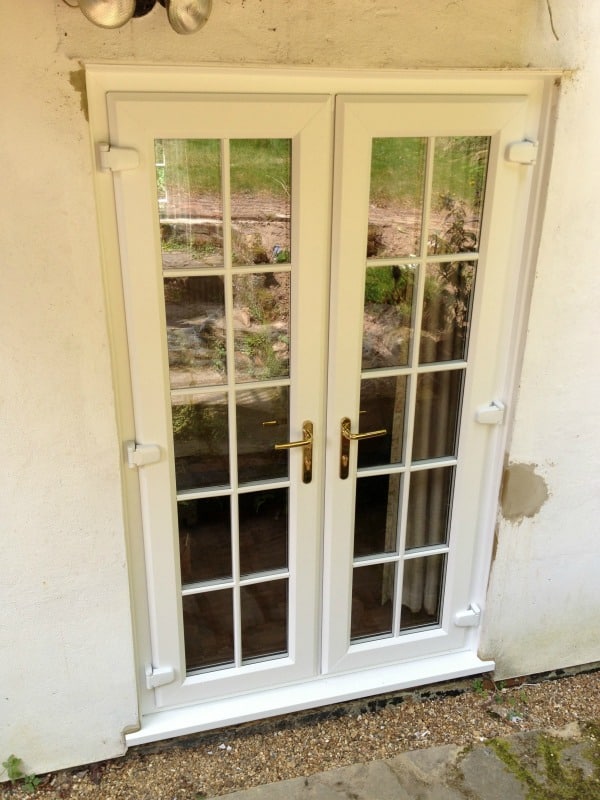 White Liniar uPVC A-rated windows with surface mounted Georgian Bars