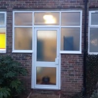 Commercial aluminium door and windows in Epsom