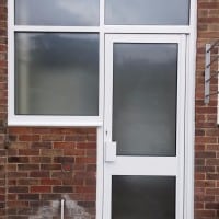 Commercial aluminium door in Epsom