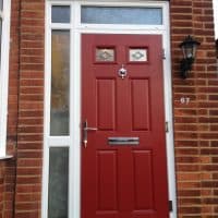 double-glazing-red-composite-front-door-in-dorking-glass