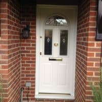 white-upvc-double-glazing-front-door-north-holmwood-dorking-glass